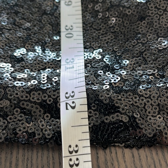 Lulus Black Sequin Sparkly Bodycon Champagne Showers Party Dress Size Medium - Picture 15 of 16